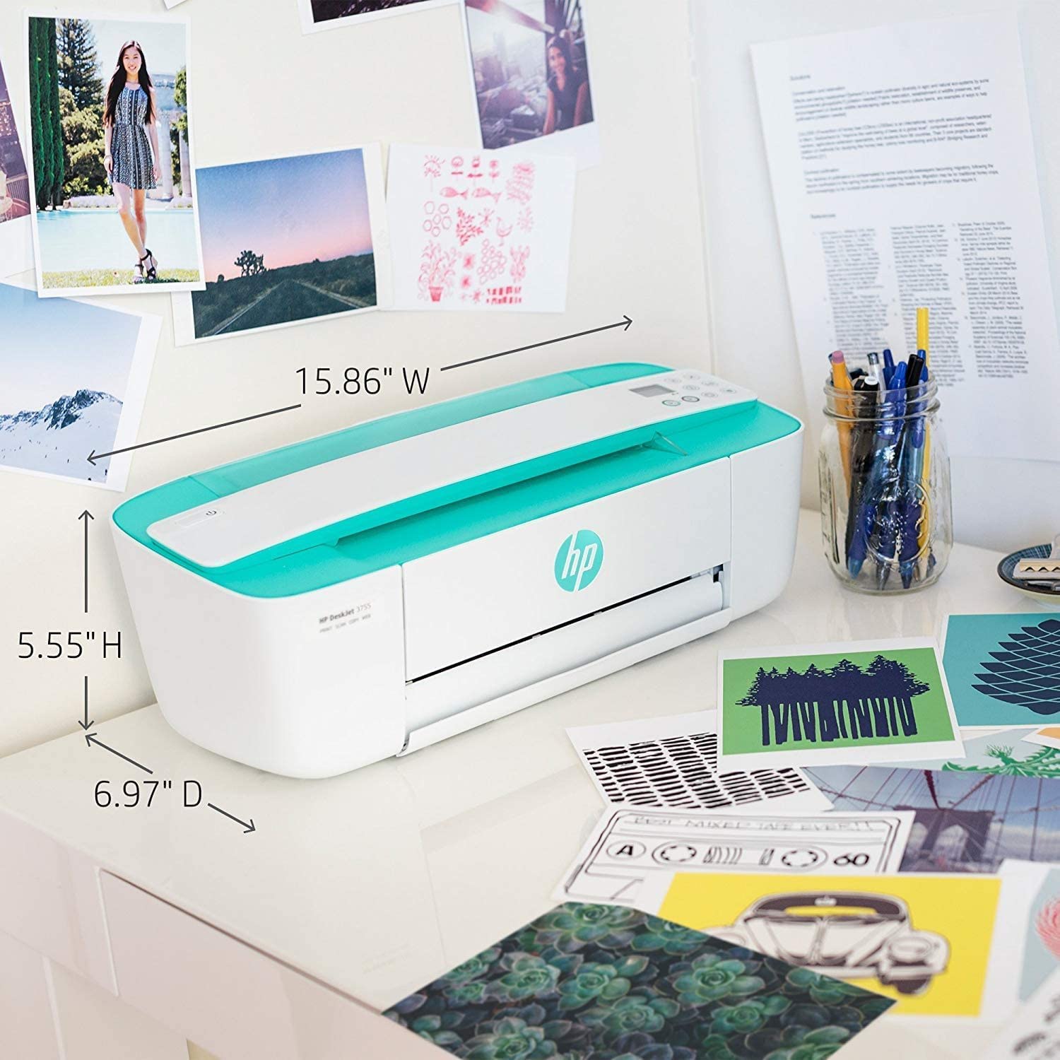 NEEGO HP DeskJet Wireless Color Inkjet Printer All-in-One with LCD Display - Print Scan Copy and Mobile Printing Ultra Compact 6 ft Printer Cable - Image 5